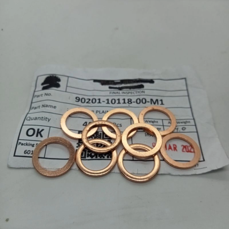 RING TEMBAGA ANTI BOCOR OLI M10BAUT 14 ORIGINAL