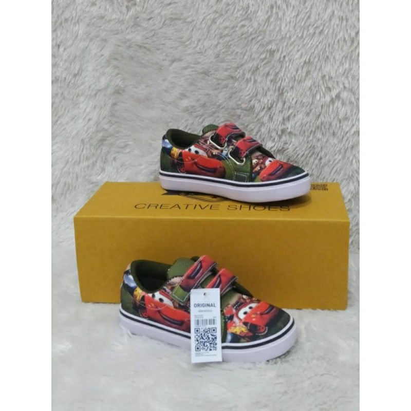 SEPATU ANAK KARAKTER CARS KARTUN LUCU FREE CETAK NAMA DAN PHOTO + GRATIS MASKER TERLARIS DAN TERMURAH/FASHION KIDS/TREND