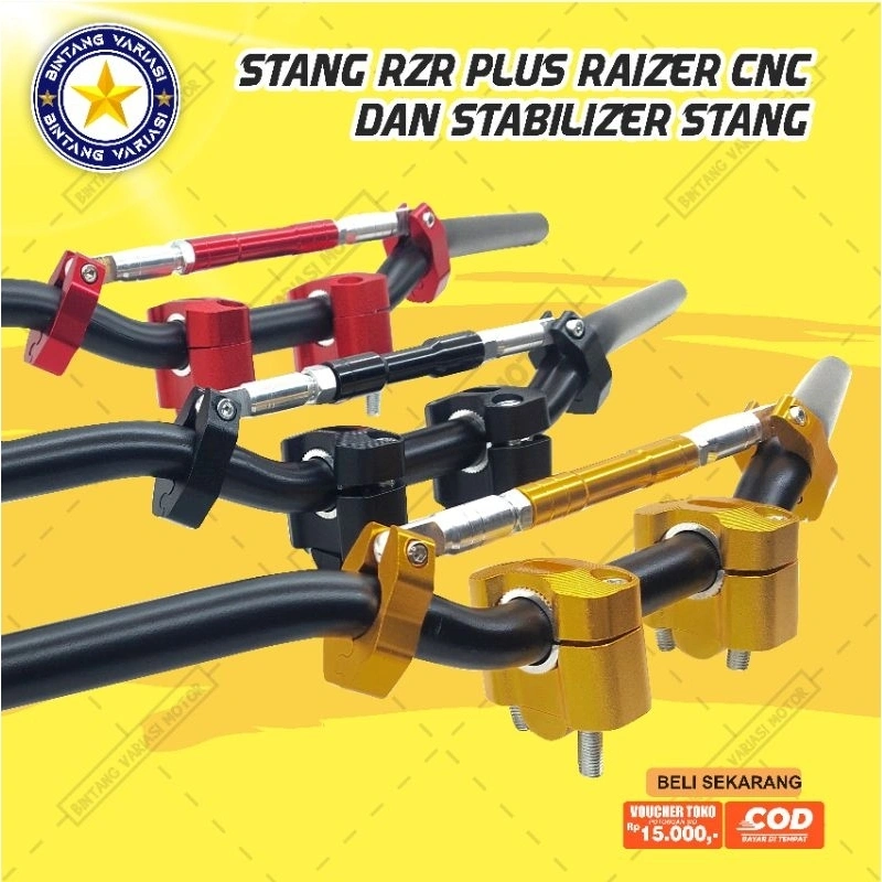Stang Rzr Pnp Satria Fu Vixion Cb150r Rx King Megapro Plus Raiser Dudukan Stang Cnc Universal