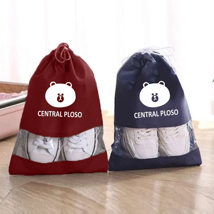 Pouch Sepatu sebagai Kantong Serbaguna bentuk Serut Praktis