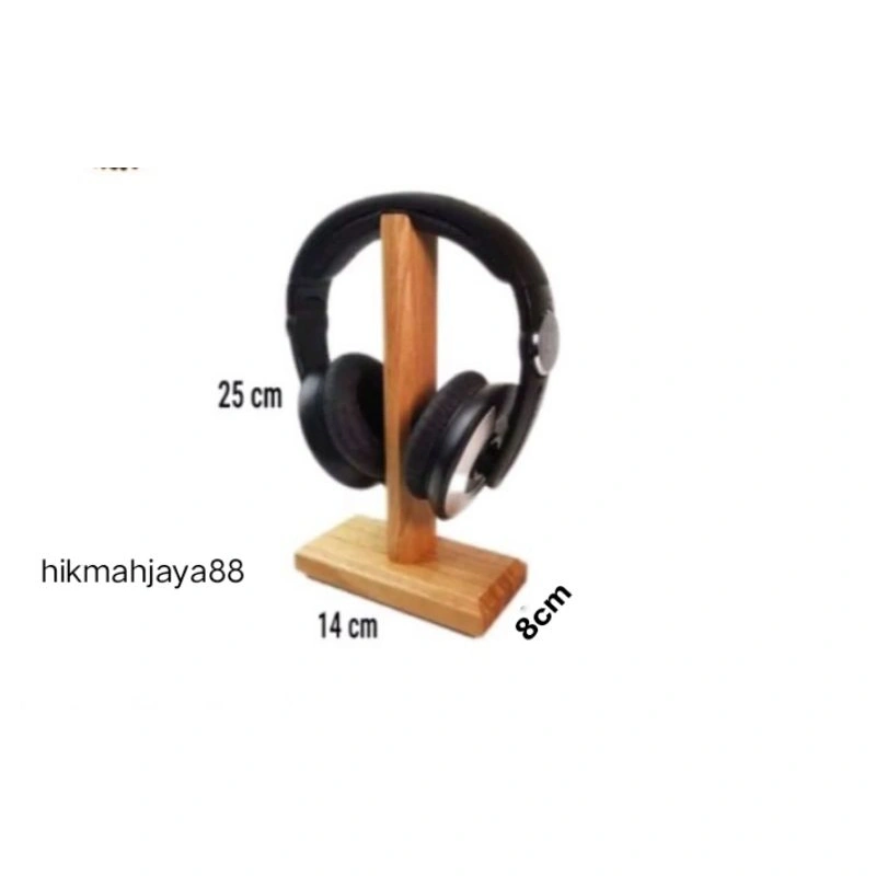 stand headset dari kayu