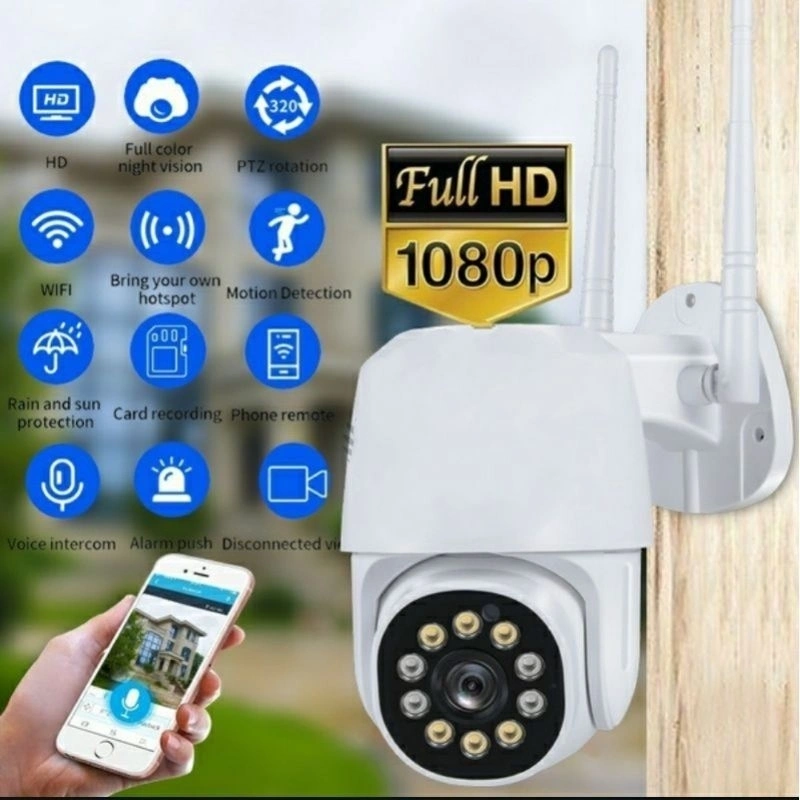 IP Camera 8MP Full HD Speed Dome Cctv Outdoor V380 Pro Waterproof Wireless Smart Camera wifi Kamera Anti Air