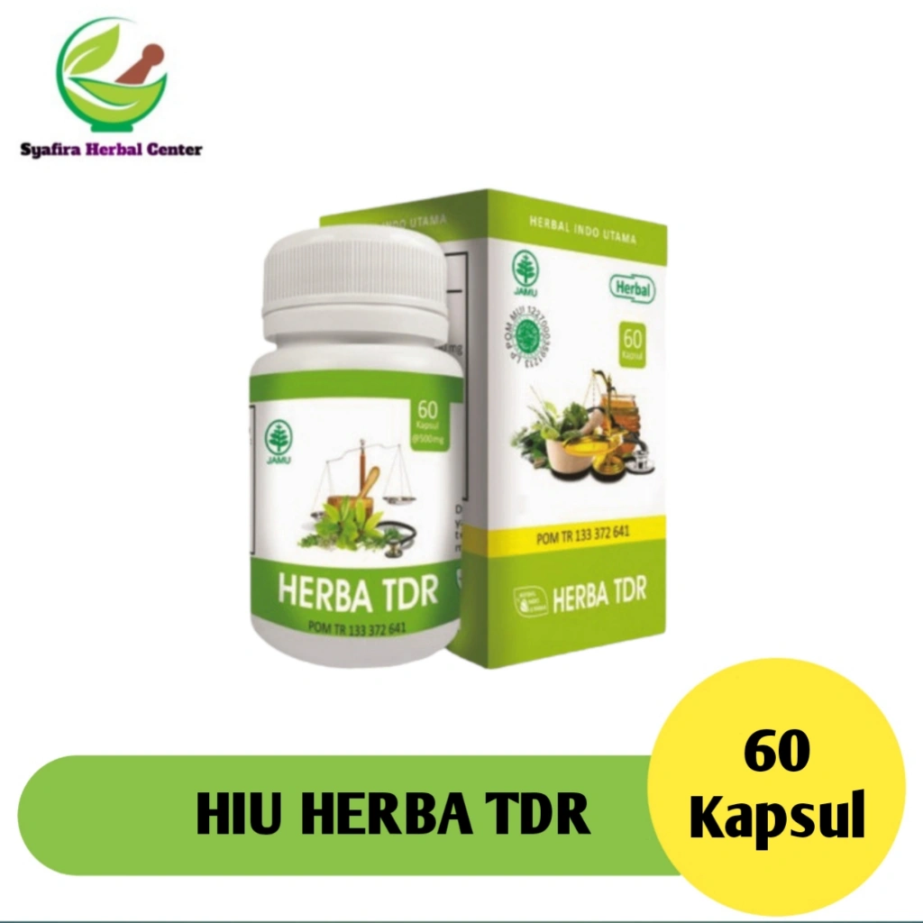 Kapsul Herbal HIU Herba TDR - Herbal Gangguan Tidur Insomnia isi 60 kapsul ORIGINAL