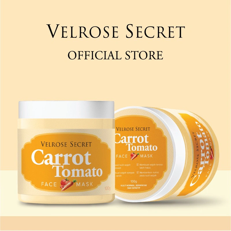 Lulur Wajah/Masker Wajah Carrot Tomato Velrose Secret