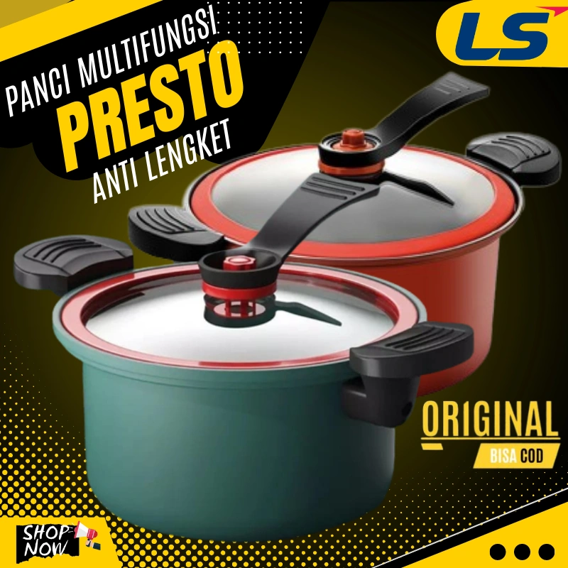 Panci Presto Subron 3.5 liter Teflon Pressure Cooker Totipotent Micro Pressure Cooker Pot Daging Empuk Anti Lengket