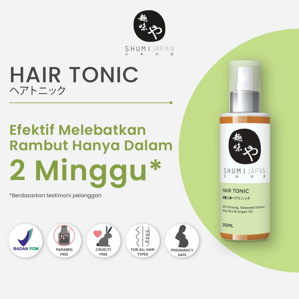 [BPOM] PROMO! SHUMI Japan Hair Tonic 200ml Tonik Rambut / Treatment / Haircare