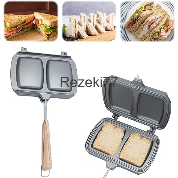Cetakan sandwich 2 Roti / Cetakan Sandwich / Alat Pemanggang Roti / Sandwich Maker