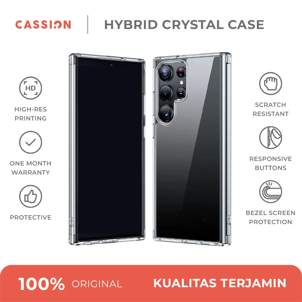 CASSION Hybrid Crystal Case for Samsung S26 S25 Edge S24 S23 S22 S21 S20 Ultra Plus FE Clear Glitter Polos
