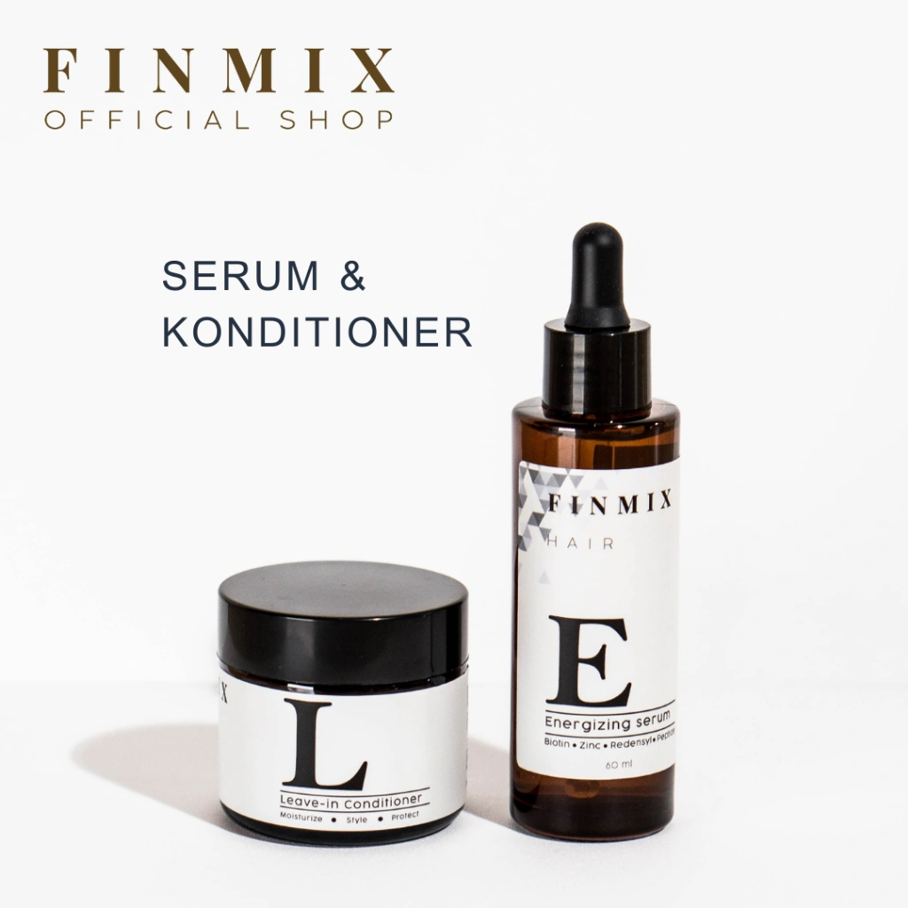 Finmix Hair Serum dan Leave-in Conditioner [Bundling]