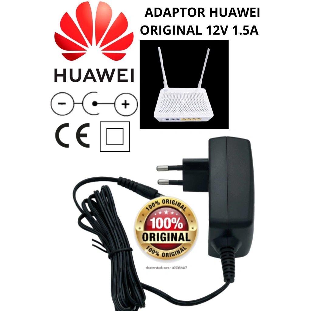 HUAWEI Switching Adaptor 12V 1.5A / 12V 2A ORIGINAL ROUTER MODEM ORBIT CCTV DVR ONT STB ANDROID