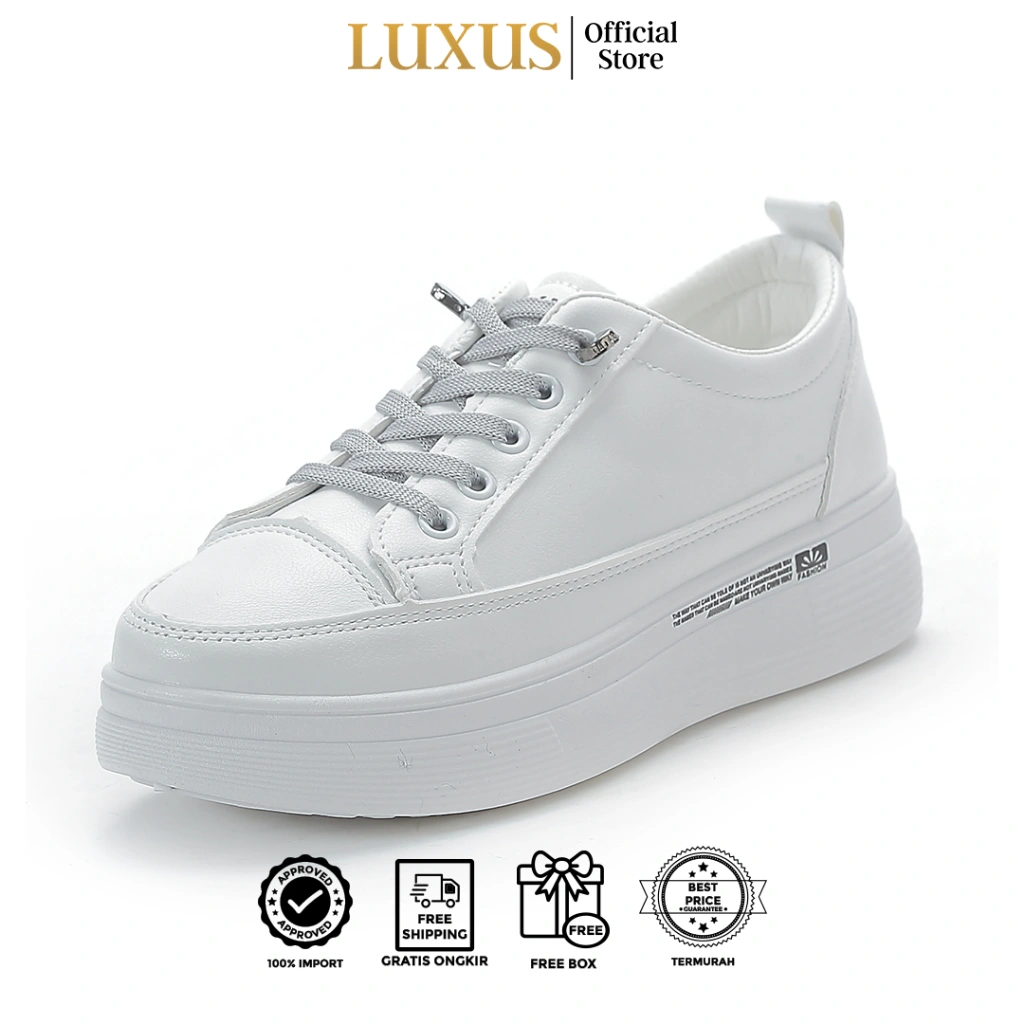Luxus Minji Sepatu Sneakers Wanita Tali Quality- Lx190