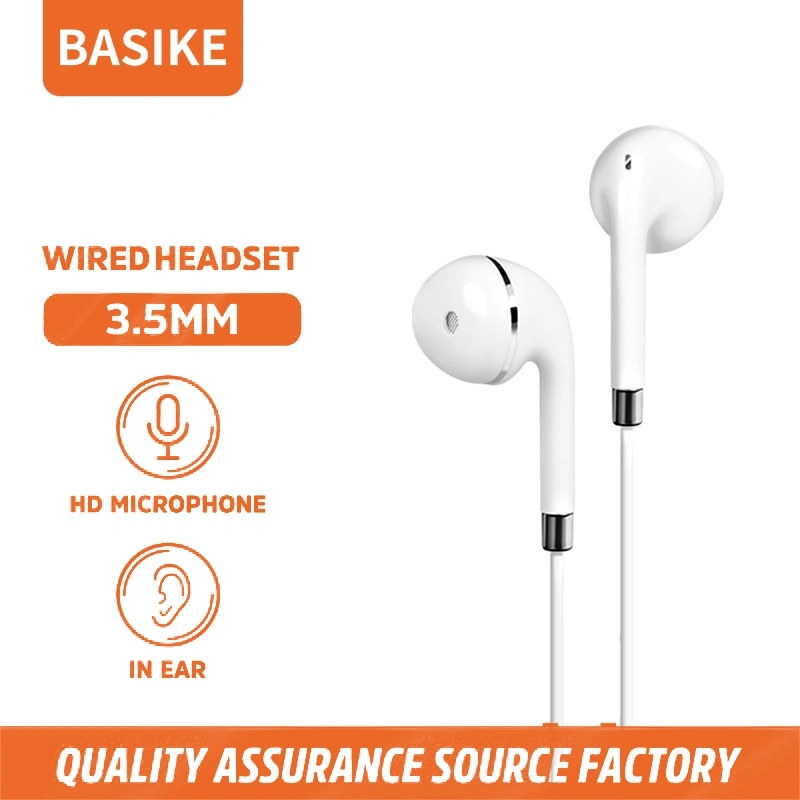 BASIKE Headset kabel 3.5 mm Earphone Gaming Wired for Samsung Xiaomi Oppo Vivo Android Universal