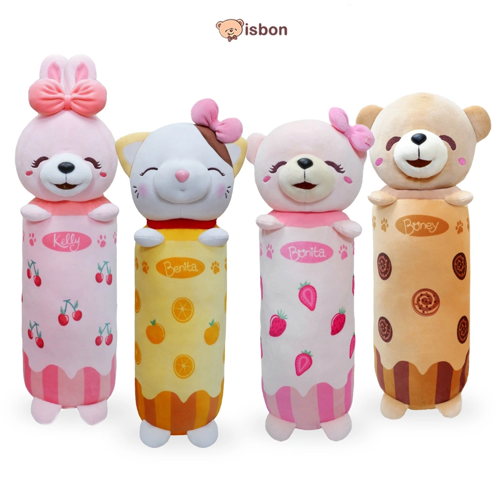 ISTANA BONEKA Guling Anak Fruit Bolster Mini Boney Bonita Karakter Buah dan Cookies Bahan Halus Non Alergi Wajib Punya