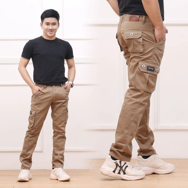 CELANA CARGO PANJANG PRIA NON STREET SIZE 27-38 BAHAN TIDAK MUDAH MELAR