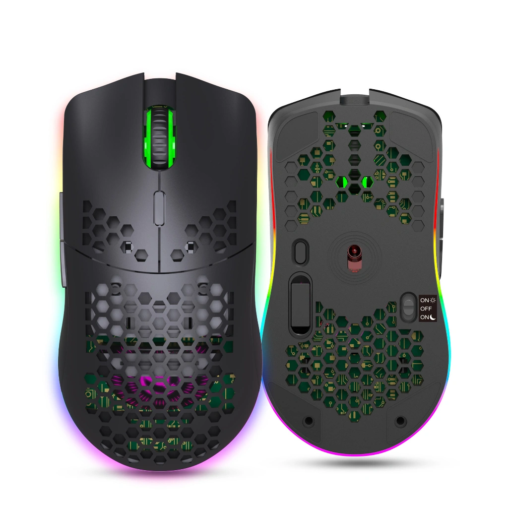 HXSJ T66 WIRELESS GAMING MOUSE RBG 2.4G BUILT IT BATTERY