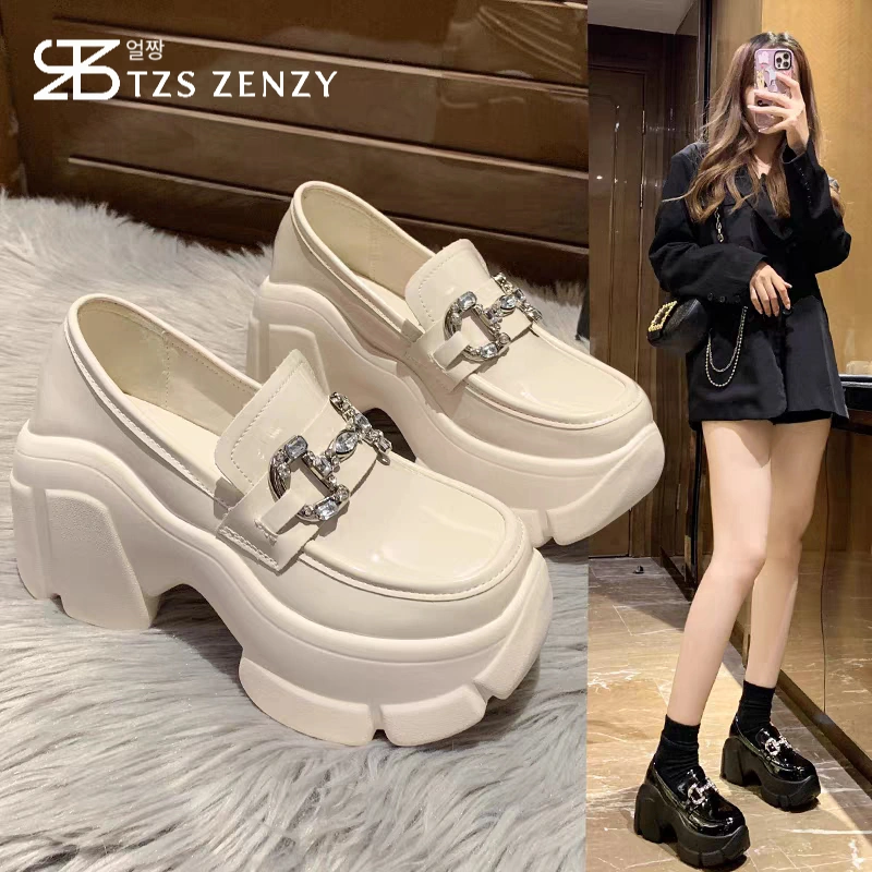 TZS Zenzy Helshy Platform - Sepatu Wedges Wanita - Sepatu Platform - Sepatu Loafers Wanita