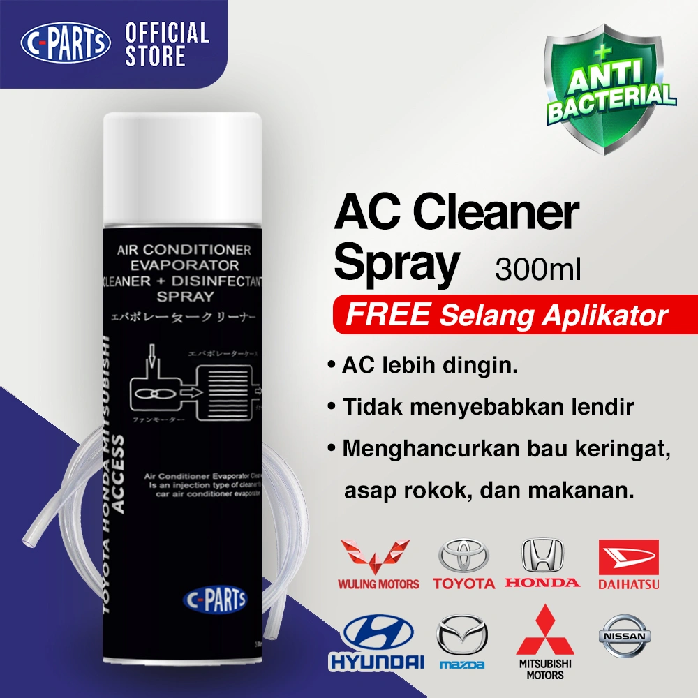 C-PARTS AC Cleaner Access / Pembersih AC Mobil + Disinfectan-Disinfektan Mobil