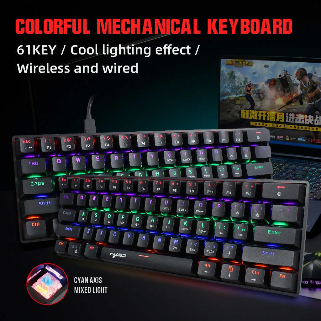 HXSJ V900 MECHANICAL KEYBOAR RGB LIGHTING MEKANIKAL KEYBOARD