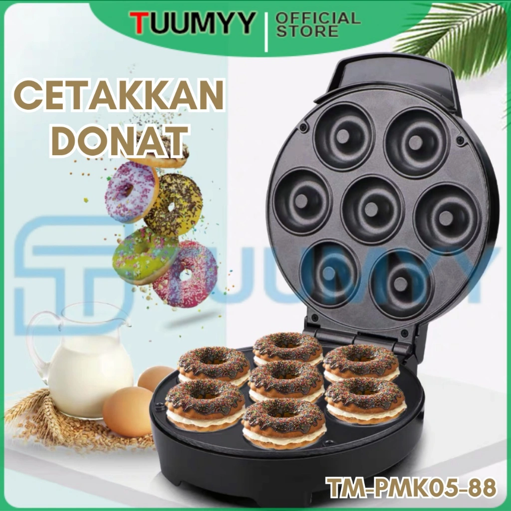 Donut Maker Alat Pembuat Donat Mesin Cetakan Kue Bulat Mesin Panggang Portable TM-PMK05