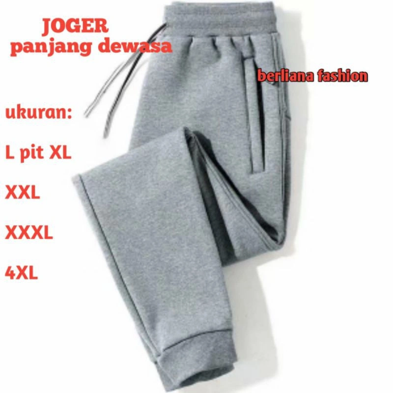 Celana Polos Jogger Panjang l-xl-xxl-xxxl-4xl