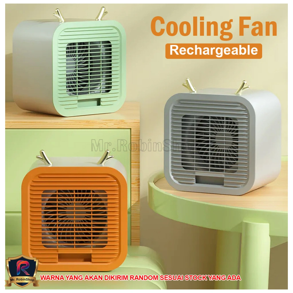 S13 Air Cooler AC Mini Fan  portable dengan USB charge 3 Speed / AC mini / kipas angin portable mini.
