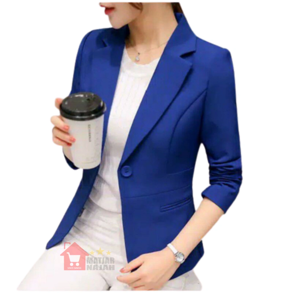 JAS WANITA - BLAZER WANITA - JAS KANTOR - BLAZER KANTOR - JAS KERJA - BLAZER KERJA - OUTER WANITA - OUTER CEWEK - BLAZER WANITA ROYAL BLUE