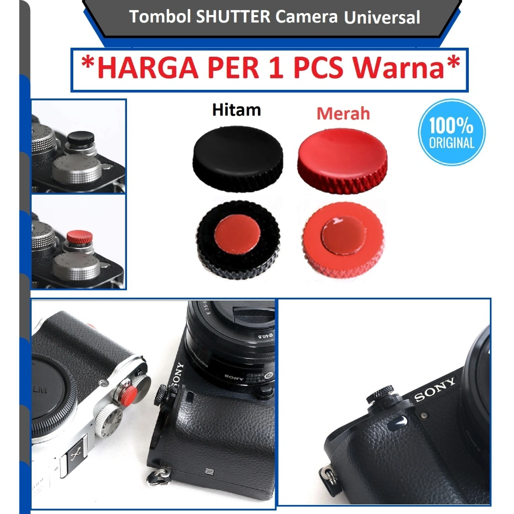 Tombol SHUTTER Camera Cover Soft Release Button Sony Fuji Canon Nikon