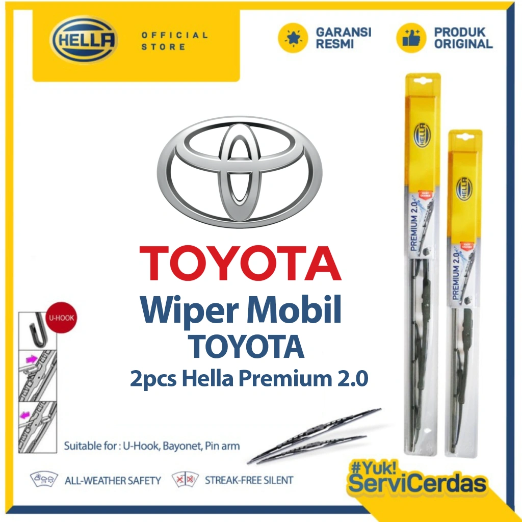 Wiper Mobil TOYOTA - HELLA Premium 2.0
