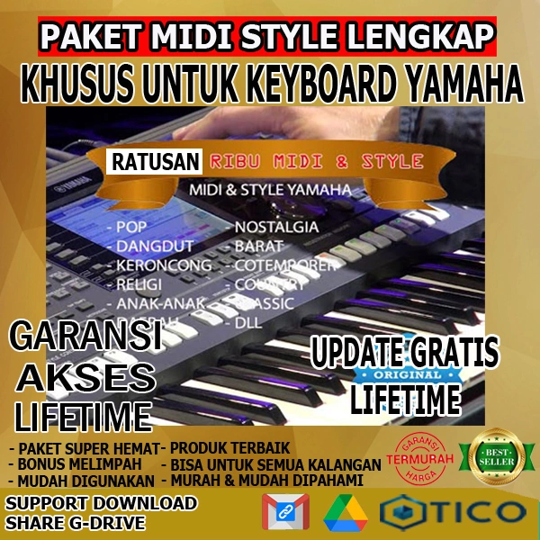 Update 2025 Paket Lengkap Midi Style Khusus Keyboard Yamaha Update Gratiis