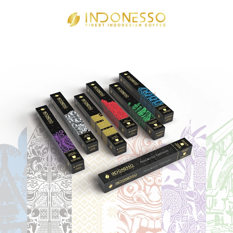 INDONESSO Specialty Coffee Capsules Compatible with Nespresso Machines / Kapsul Kopi - PROMO 6+1