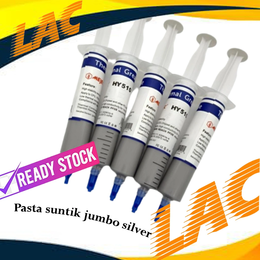 pasta suntik jumbo / Thermal Pasta Suntik Besar PASTA SILIKON Pendingin Processor - SILVER
