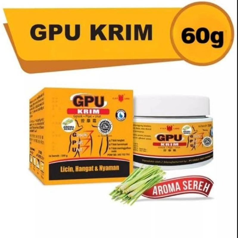 GPU Krim / Krim Urut GPU Cap Lang 60g