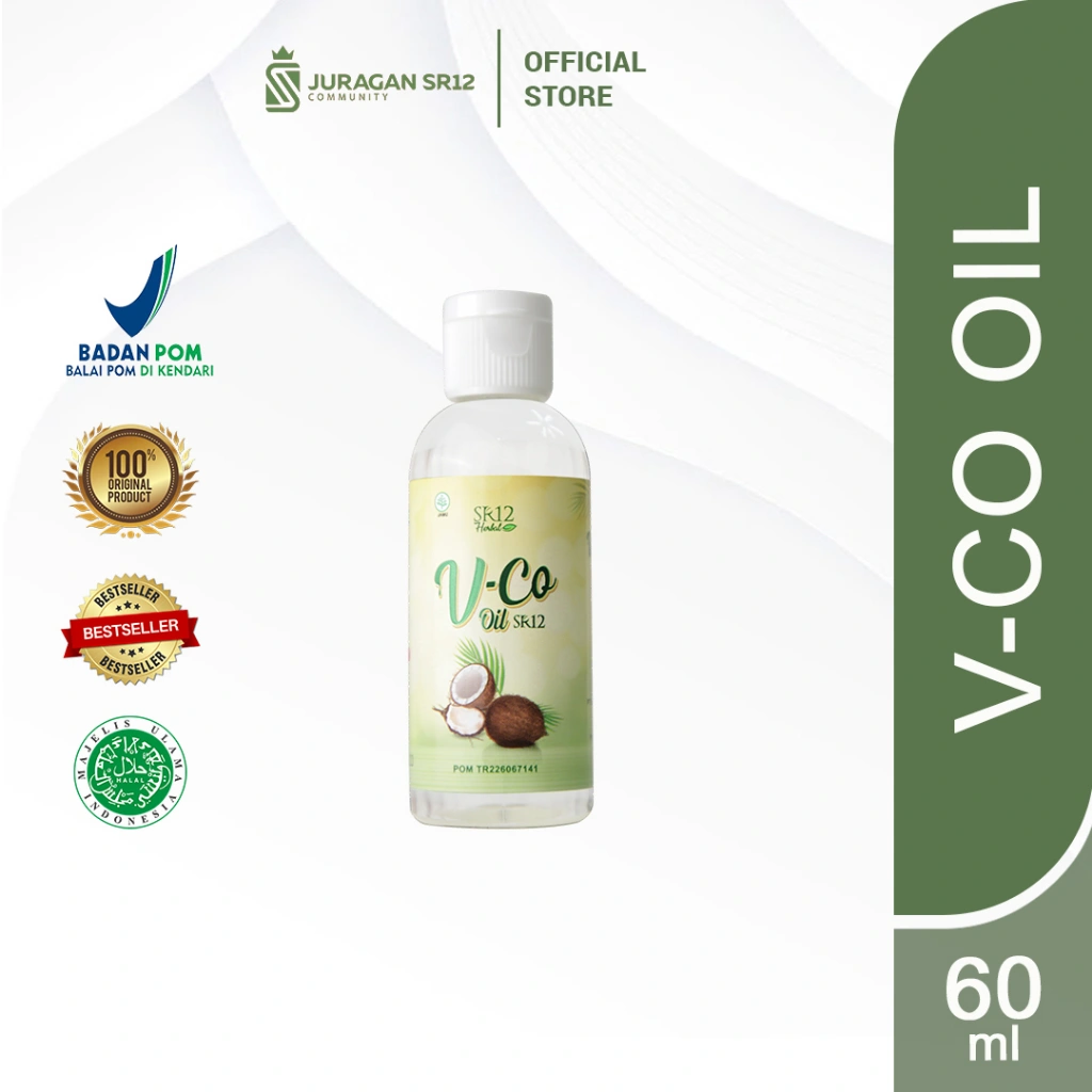 IMUN BOOSTER TERLARIS !! VCO MINYAK KELAPA MURNI SR12 / VICO VIRGIN COCONUT OIL 60ml
