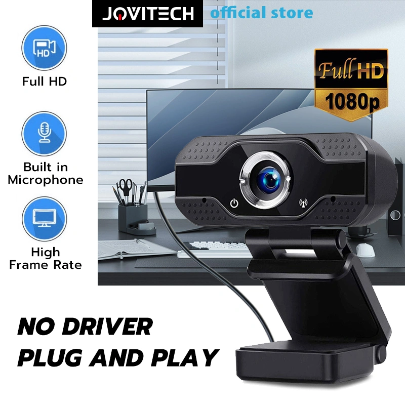 Jovitech Full HD Webcam 1080P Web Camera With Microphone USB Plug WebCam For PC Computer Mac Laptop Desktop - CM07