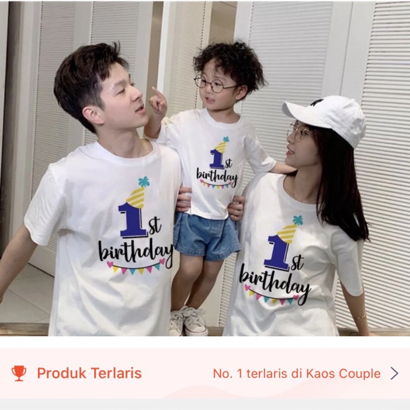 Kaos Couple/Keluarga - ULTAH/BIRTHDAY - T-Shirt S/M/L/XL/XXL BIG SIZE Jumbo