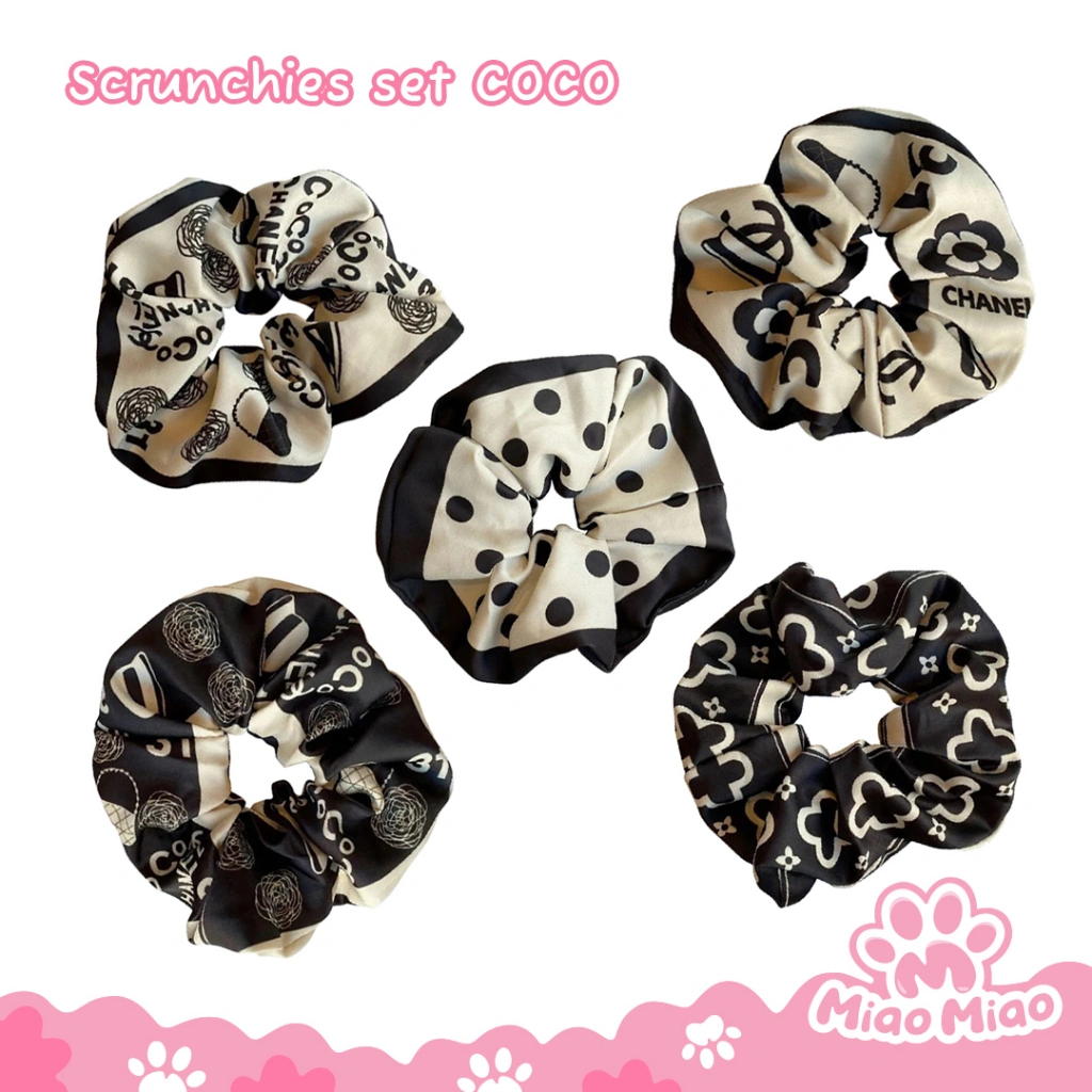 Scrunchie Seri COCO Ukuran Kecil | Kunciran Ikat Rambut Stylish Elegan