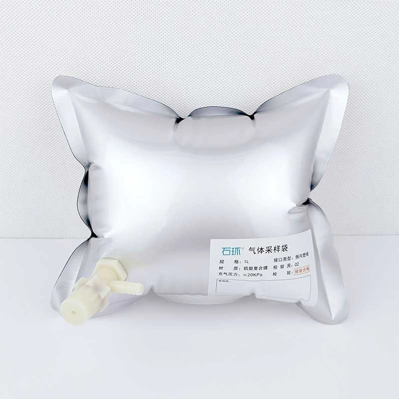 Gas Sampling Bag Alumunium 1 Liter Katup Tunggal