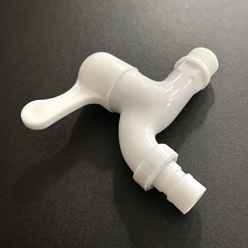 DISKON TERBATAS - Kran Air 1/2 inch Keran Kran Engkol Taman Plastik Putih MURAH Keran air Tembok Kamar Mandi Mesin Cuci PVC kran wudhu white faucet Kran Plastik Termurah