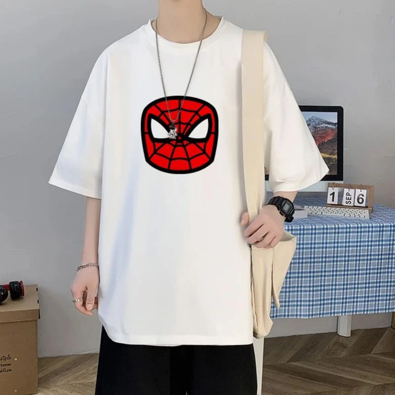 Herlin collection kaos dewasa /anak birthday spider topeng merah free custom nama dan angka