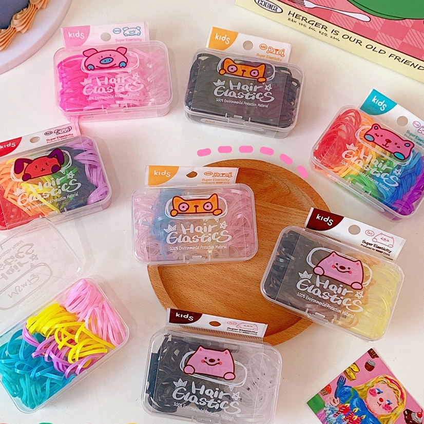 [CUCI GUDANG] JAPAN HAIRTIE IKAT KARET RAMBUT JEPANG WARNA WARNI AKSESORIS ANAK GIRL HAIR COLOR KOREAN RUBBER BAND