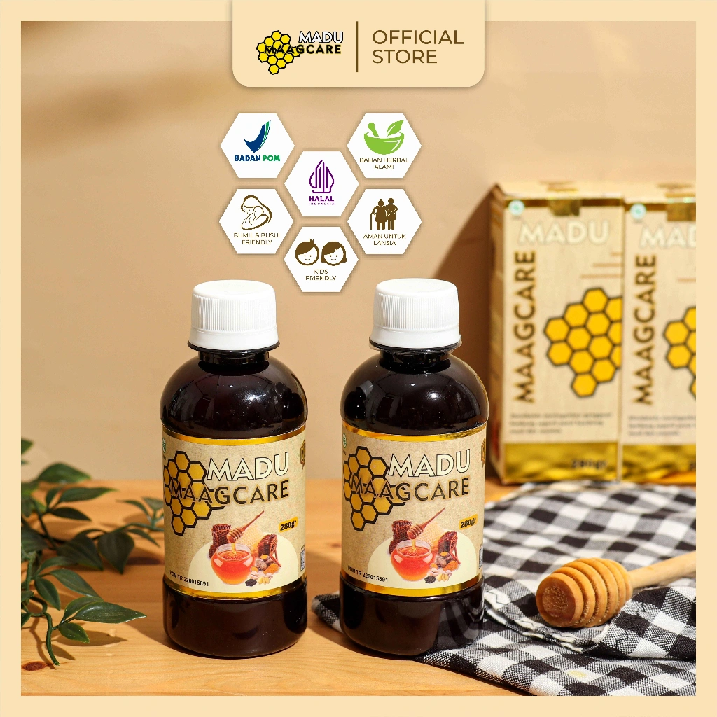 [Paket 2 Botol] Maagcare Herbal Maag Kronis Nyeri Ulu Hati Asam Lambung Gerd Tukak Lambung Gangguan Pencernaan 280gr HALAL BPOM