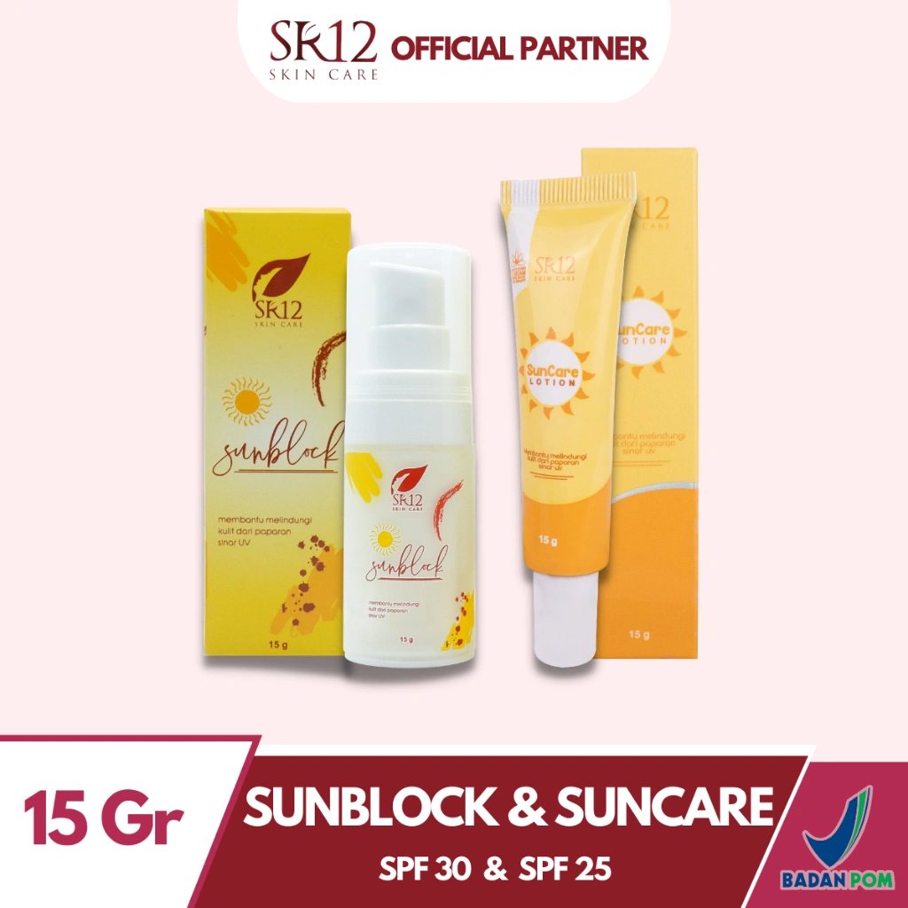Suncare SR12 SunBlock Mencerahkan dan Melindungi Wajah Dari Efek Buruk Sinar Matahari