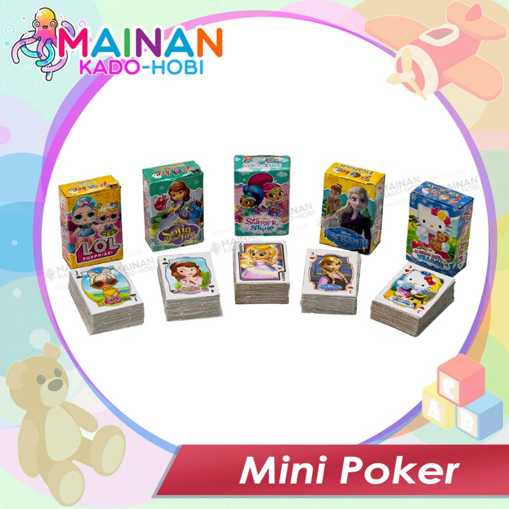 KOLEKSI HOBI MAINAN EDUKASI ANAK MINI FAMILY GAME KARTU KARAKTER LUCU