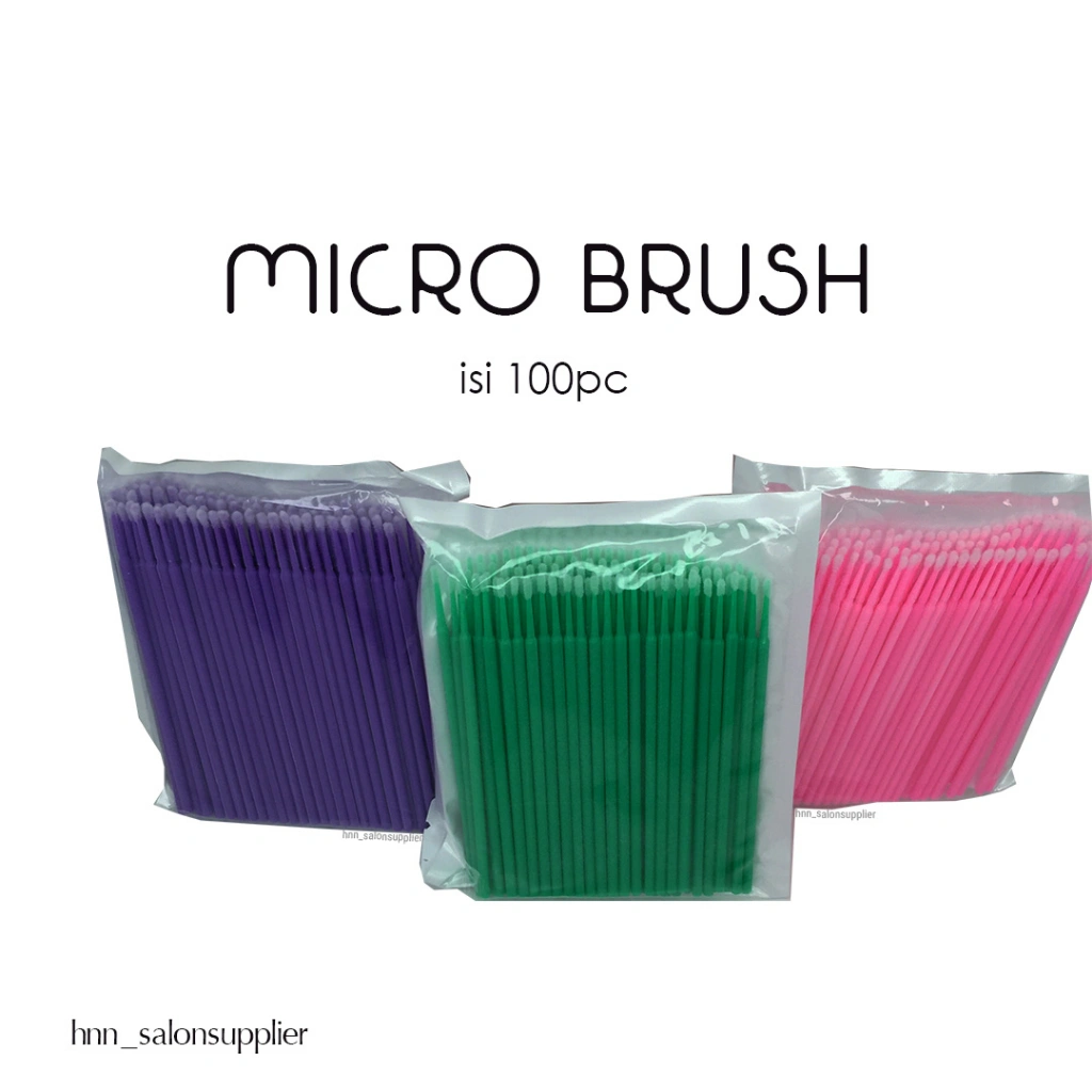 Micro aplikator Microbrush Dental Bulu Mata Eyelash Extension isi 100 pc