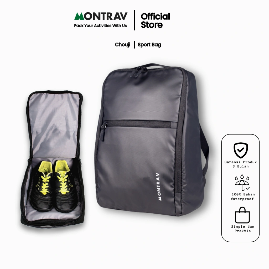 MONTRAV Tas Olahraga - Tas Ransel Multifungsi - Chouji