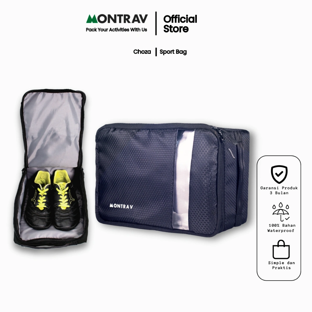 MONTRAV Tas Sepatu - Sport Bag - Choza