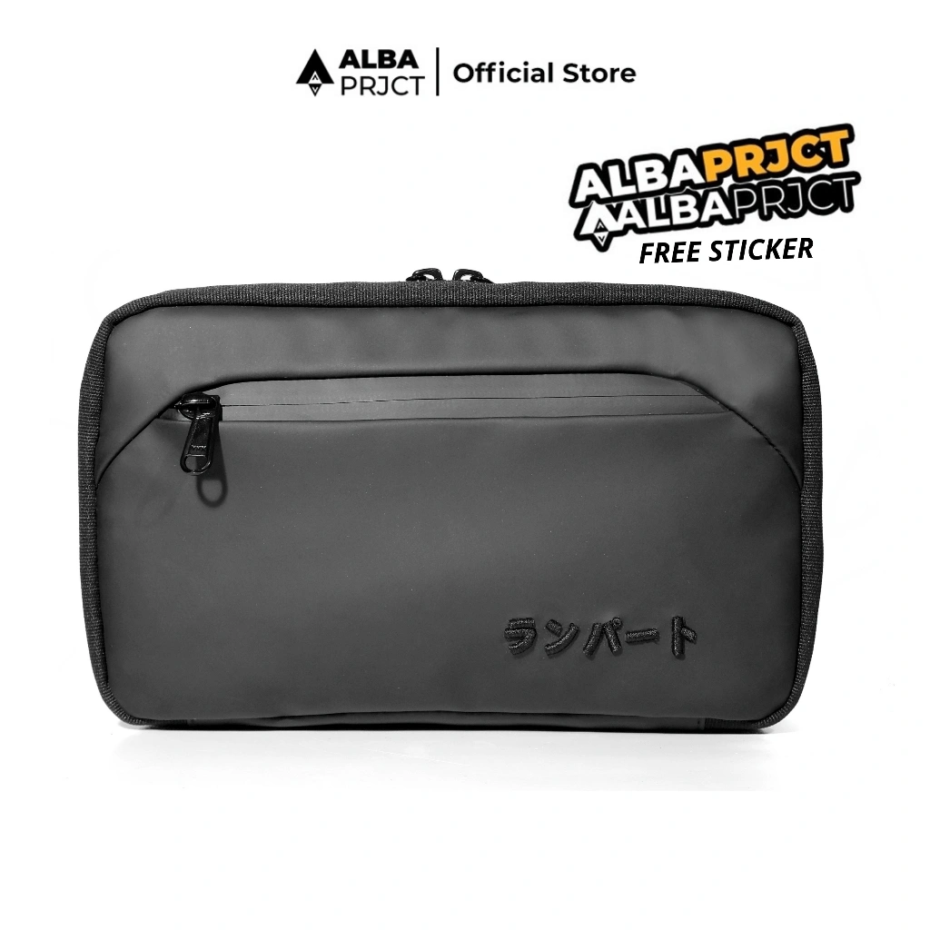 ALBA PROJECT Official - Handbag SAKHA "5 in one" -Tas Selempang Pria Sling Bag Multyfungsi 3 in 1 Clutch Bag Cowok Waterproof Hand Bag Anti Air Sling Bag Kulit Waistbag Terbaru