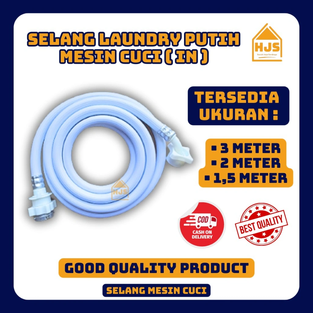 Selang Mesin Cuci Inlet 1 Tabung Top Loading 1.5M 2M 3M / Selang laundry Washing Machine Hose Universal