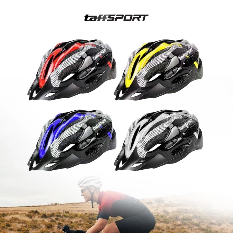 TAFFSPORT HELM SEPEDA X10 EPS FOAM PVC SHELL ROADBIKE BALAP MTB SEPEDA LIPAT SELI DLL
