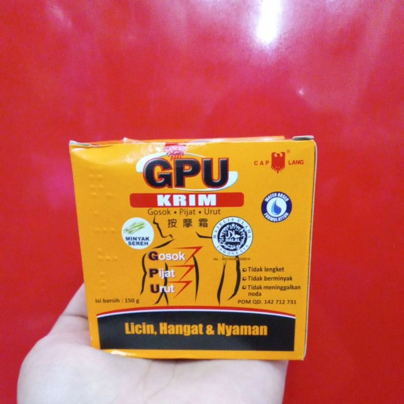 GPU KRIM GOSOK PIJAT URUT 150g